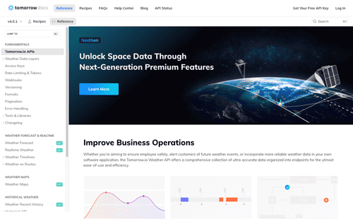 ReadMe Docs Homepage Redesign Implementation screenshot