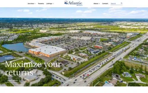 Atlantic Retail homepage hero slider