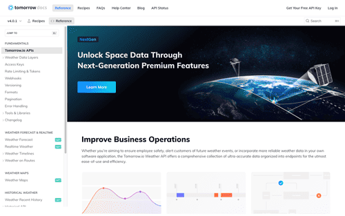ReadMe Docs Homepage Redesign Implementation screenshot